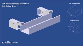 Low Profile Mounting Bracket Set Installation Demo | BlindParts.com