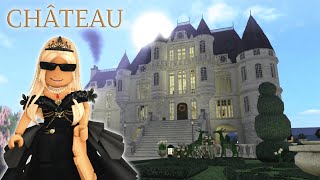 TOURING A $5M FRENCH CHÂTEAU IN BLOXBURG | roblox roleplay