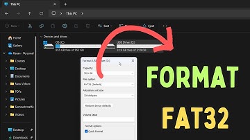 How to Format a USB Drive to Fat32 on Windows 11