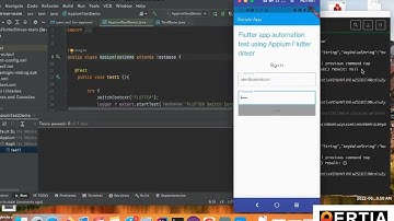 Flutter application automation demo|Appium Flutter driver