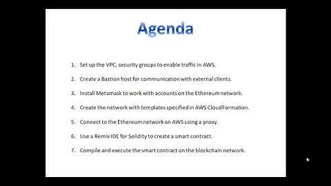 Deploying Ethereum with AWS Blockchain Templates