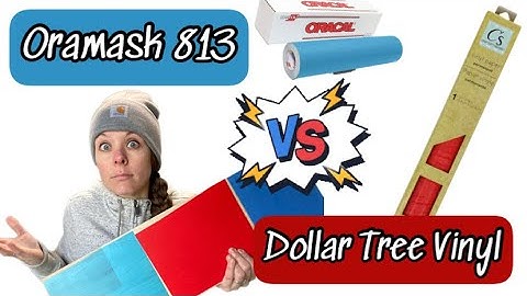 Comparing Oramask 813 with DOLLAR TREE VINYL -- Which One is Better for CNC Carving & Sign Painting?
