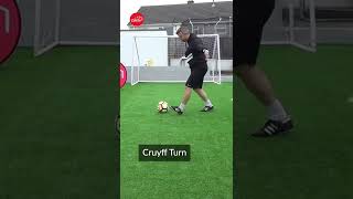Cruyff Turn Football Skill Tutorial #soccerskills #shorts