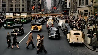 Сша. На Манхеттене В Начале 40-Х.usa. In Manhattan In The Early 40S.