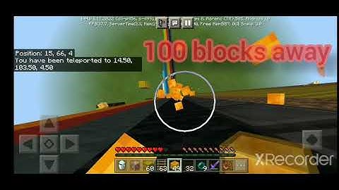 Minecraft honey block MLG 100 blocks away