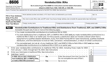 IRS Form 8606 walkthrough ARCHIVED COPY - READ COMMENTS ONLY