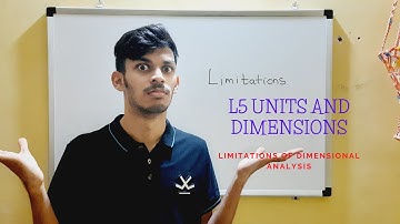 L5| Units and Dimensions | Class 11 | Limitations of Dimensional analysis | BITSAT JEE-MAINS NEET |