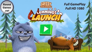 Grizzy and The Lemmings: Lemmings Launch - Full GamePlay - Full HD