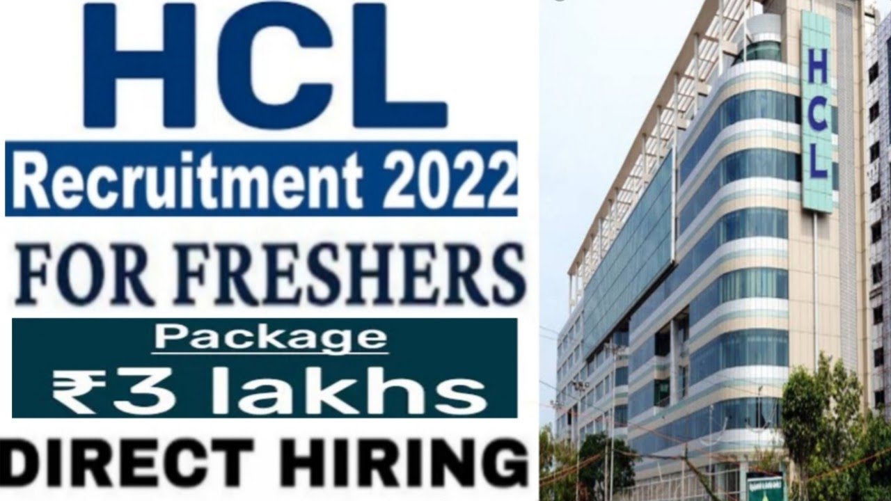 Latest jobs in HCl recruitment 2022/Freshers/degree jobsjob 