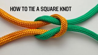 Famous How to tie a Square knot (double knot) Wealth