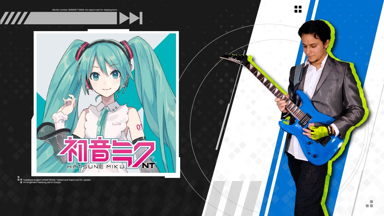 Hatsune Miku 初音ミク - Moon (Rock Guitar Cover)
