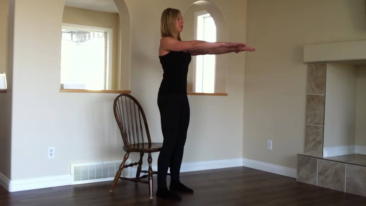 Modified Squats (sit and stand from chair) YouTube