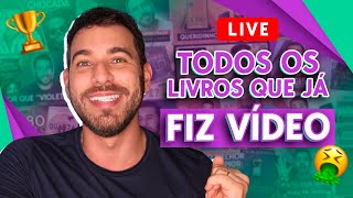 (AO VIVO) RANKEANDO TODOS OS 138 LIVROS QUE JÁ FIZ VÍDEO NO CANAL + SORTEIO!