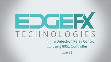 Simulation of Fire Detection Relay Control with LCD display using 8051 Controller