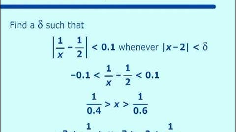 Precise Definition of a Limit