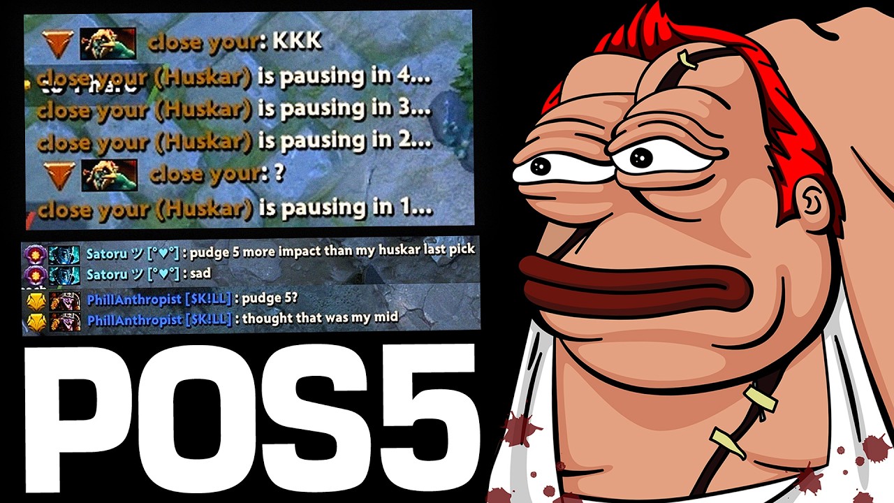 Huskar Gets Taught a Lesson By Pos 5 Pudge | Pudge Official