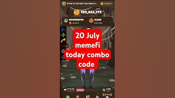 memefi today combo level 8 all 20 July #sorts #new #memefi #mysingingmonsters
