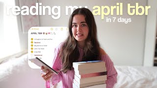 reading my entire april tbr in a week ⛅️💐 | monthly tbr takedown