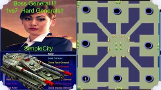 Boss General 1 vs 7 Hard Generals. (SimpleCity)