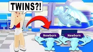 My NEON Frost Dragon Had TWINS In Adopt Me And I Had No Idea! (Roblox)