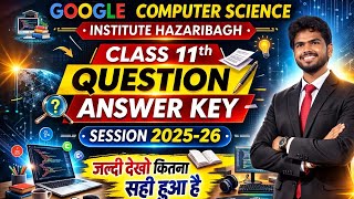 Class 11 computer science jac board2026 answer key|jac board class 11computer science answer