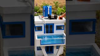 How I Made a Working Water Tank & Pump for My Mini House #vfuho #howto #house