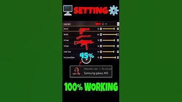 New Settings ⚙️| Samsung Galaxy A10 📲 Sensi + Dpi || 2025 Free Fire ⚡ Highlights