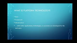 Platform Technologies-Activity 1 Profile