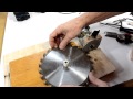 Table saw blade sharpening jig