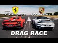 Porsche 911 Turbo S 992 vs. Ferrari F8 Spider | DRAG RACE | Daniel Abt