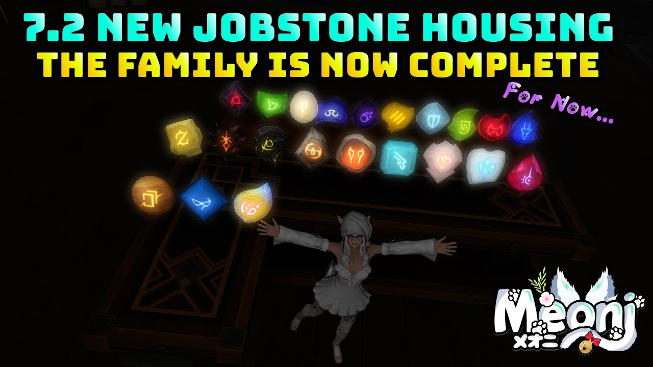 FFXIV: New Job Stone Housing Items! - The set is finally complete