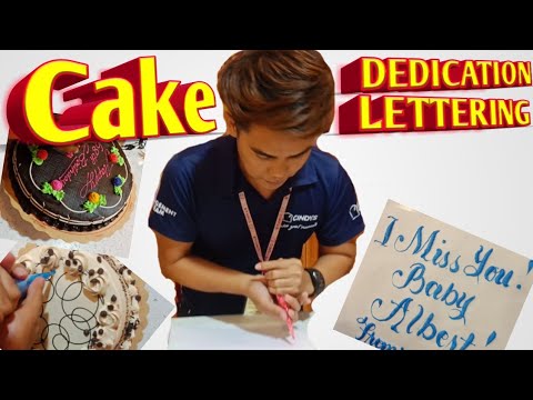 Video: Paano Magsulat Sa Isang Cake
