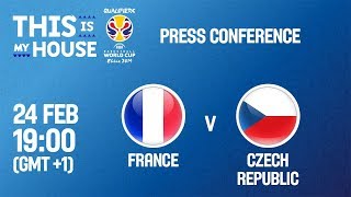 France v Czech Republic - Press Conf.