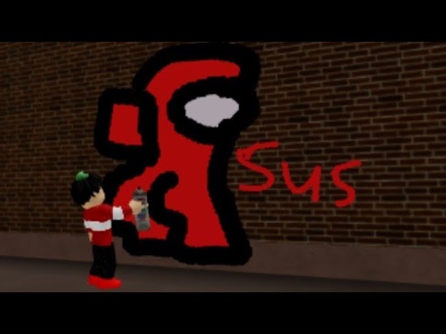 Drawing na may SUS!!!  Roblox Spray Paint 