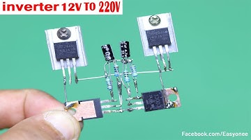 How to Make a Simple 12v dc to 220v ac Inverter using 13003 transistor