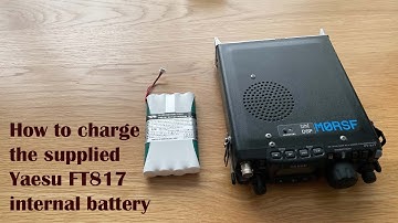 How to charge Yaesu FT817ND internal battery