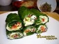 Bocadillos crudos - Green wraps