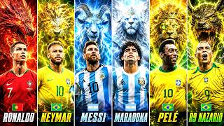 Full Comparison: Ronaldo vs Messi vs Neymar vs Maradona vs Nazario vs Pele-Who is the best Guide