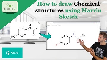 How to draw chemical structures using Marvin Sketch #chemistry #organic #marvinsketch