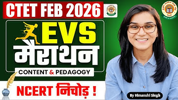 Target CTET February 2026 l Evs Pedagogy Full Marks -30/30 Marathon class l By Himanshi Singh l 