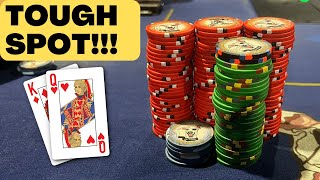 I HAVE TOP PAIR, MY OPPONENT LEADS JAMS RIVER??? -  Kyle Fischl Poker Vlog Ep 170
