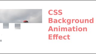 Background Image Animation Effect