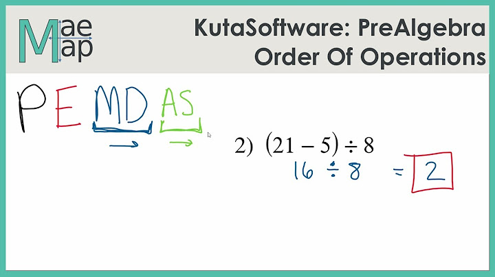 Kuta software infinite algebra 1 order of operations