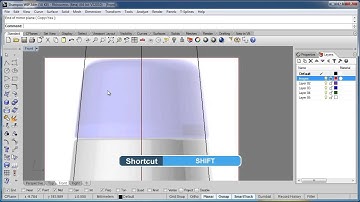 Advanced Rhino 5 Tutorial | Project - Bottle - Create and Edit Curves