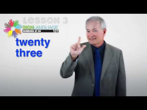 Numbers 21-30 in ASL - YouTube