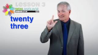 Numbers 21-30 in ASL