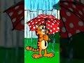 Garfield in the rain