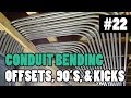 Episode 22 - How To Bend Conduit - 1/2" 3/4" and 1" EMT - BENDING 90s, OFFSETS, BOX OFFSETS, & KICKS