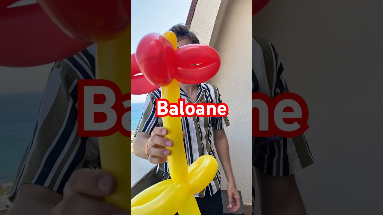 Floare din baloane modelabile✨ #balon #balloon #flower #tutorial #balloonflower #teaching #floare