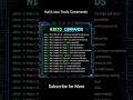 Kali Linux Commands #kalilinux #cybersecurity #ethicalhacking